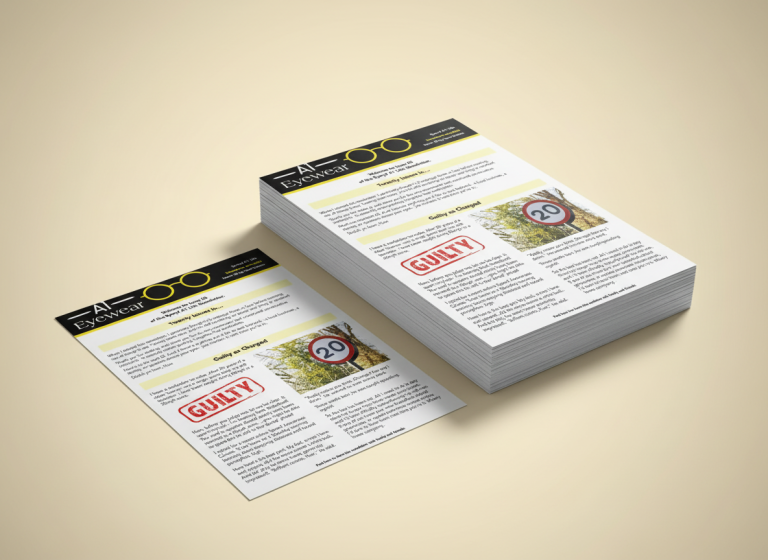 A4 newsletter pile mockup