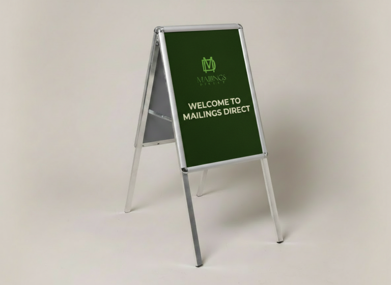 Refined A board green poster
